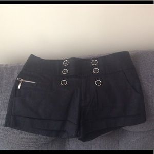 Alythea Black Cuff Shorts